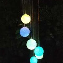 太阳能风铃米粒灯