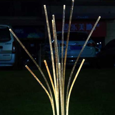 带底座弯光芦苇灯