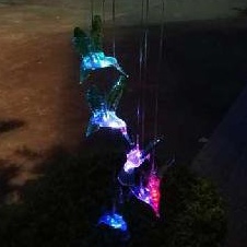 太阳能风铃蜂鸟等