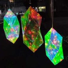 多边形幻彩吊灯